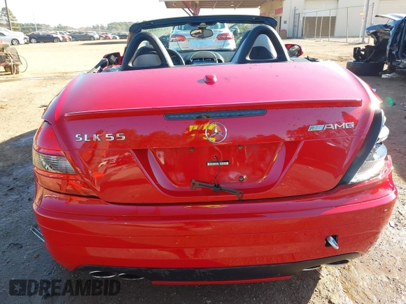 2007 Mercedes-Benz SLK 55 AMG with VIN WDBWK73F07F150189, listed as a IAAI auction lot 41334201 with 70,634 mi miles and . Bid and sale history available at DreamBid. Image 16.