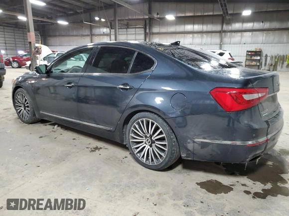 2014 Kia Cadenza Premium with VIN KNALN4D70E5124466, listed as a Copart auction lot 82614644 with 175,296 mi miles and Salvage Title. Bid and sale history available at carsss.com. Image 2.