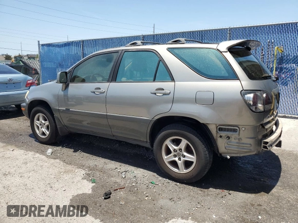 2003 Lexus RX 300 with VIN JTJGF10U430153066, listed as a Copart auction lot 57409455 with 152,343 mi miles and Salvage title. Bid and sale history available at DreamBid. Image 2.
