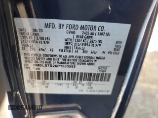 2023 Ford Transit Connect XL with VIN NM0LS7S26P1563585, listed as a Copart auction lot 45320755 with Not provided miles and Salvage title. Bid and sale history available at DreamBid. Image 13.