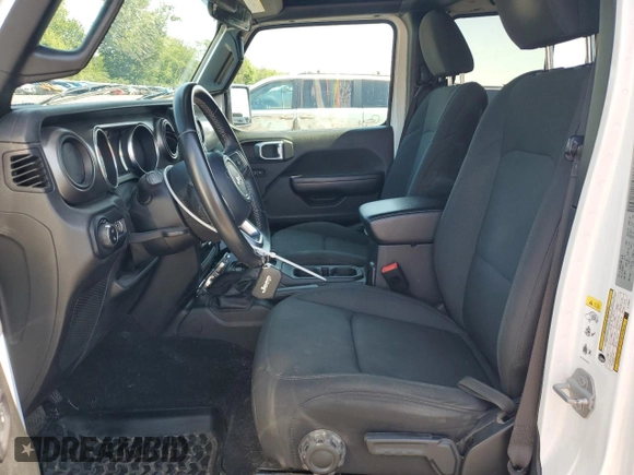 2020 Jeep Gladiator Sport S with VIN 1C6HJTAG3LL130331, listed as a Copart auction lot 58130105 with 103,195 mi miles and Salvage title. Bid and sale history available at DreamBid. Image 7.