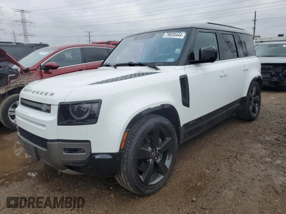 2021 Land Rover Defender with VIN SALE3ERU4M2053304, listed as a Copart auction lot 79035444 with 30,849 mi miles and Salvage title. Bid and sale history available at DreamBid. Image 1.