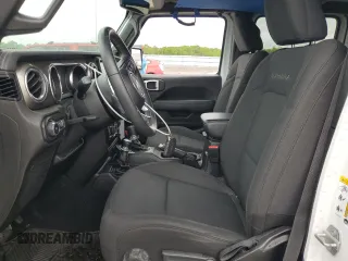 2019 Jeep Wrangler Unlimited Sahara with VIN 1C4HJXEG9KW600644, listed as a Copart auction lot 56193655 with 46,198 mi miles and Salvage title. Bid and sale history available at DreamBid. Image 7.