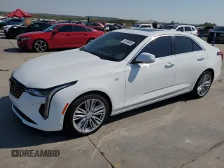 2025 Cadillac CT4 Premium Luxury z VIN 1G6DB5RKXS0102022, wystawiony jako Copart lot #76148024 z przebiegiem 156 mil mil oraz Szkoda całkowita • Salvage title. Historia ofert i sprzedaży dostępna na DreamBid. Obrazek 1.