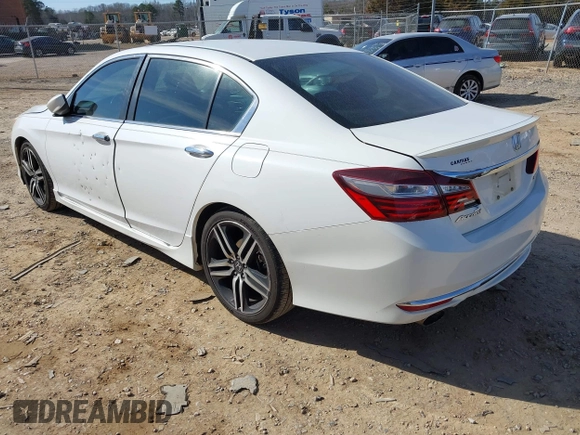 2016 Honda Accord Sport with VIN 1HGCR2F54GA046664, listed as a IAAI auction lot 41411966 with 201,046 mi miles and . Bid and sale history available at DreamBid. Image 3.