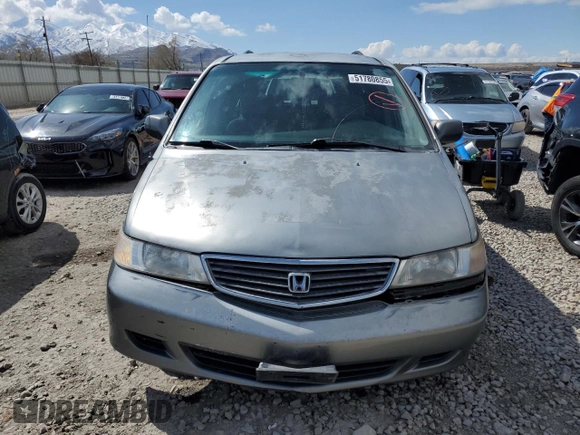 2000 Honda Odyssey EX with VIN 2HKRL1860YH532814, listed as a Copart auction lot 51780855 with 186,328 mi miles and Salvage Title. Bid and sale history available at DreamBid. Image 5.