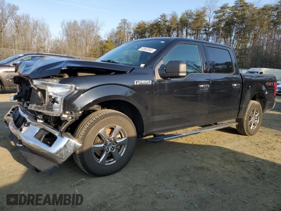 2020 Ford F-150 XL with VIN 1FTEW1EP8LFC00965, listed as a Copart auction lot 42652045 with 92,000 mi miles and Salvage Title. Bid and sale history available at carsss.com. Image 1.