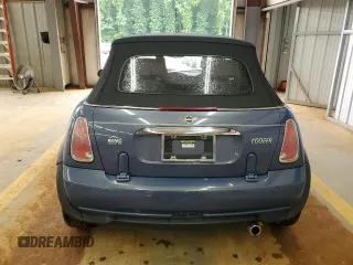 2005 MINI Convertible with VIN WMWRF33485TG10496, listed as a Copart auction lot 58582955 with 107,641 mi miles and Salvage title. Bid and sale history available at DreamBid. Image 6.