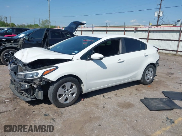 2017 Kia Forte LX with VIN 3KPFK4A71HE082296, listed as a IAAI auction lot 41860381 with 84,130 mi miles. Bid and sale history available at carsss.com. Image 18.