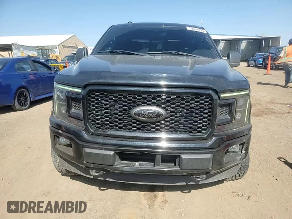 2018 Ford F-150 XL with VIN 1FTEW1EPXJFC53437, listed as a Copart auction lot 59896395 with 65,502 mi miles and Salvage title. Bid and sale history available at DreamBid. Image 14.