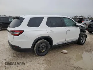 2025 Honda Pilot EX-L with VIN 5FNYG2H44SB003828, listed as a Copart auction lot 45298805 with 5,577 mi miles and Salvage Title. Bid and sale history available at carsss.com. Image 3.