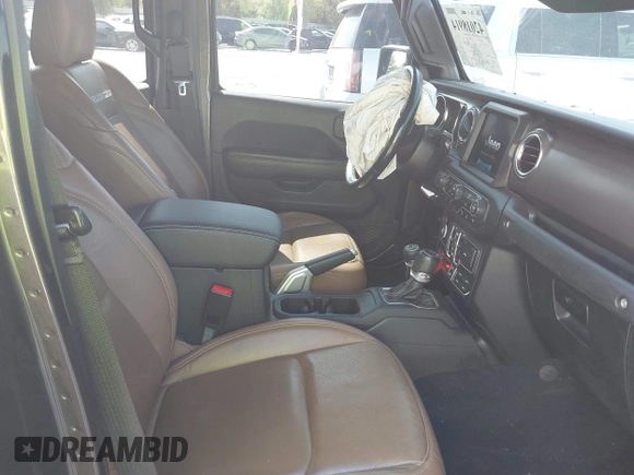 2020 Jeep Gladiator Rubicon with VIN 1C6JJTBG0LL187537, listed as a IAAI auction lot 42018914 with 53,443 mi miles and . Bid and sale history available at DreamBid. Image 5.