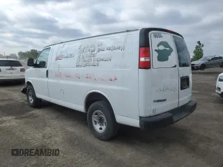 2018 Chevrolet Express Cargo with VIN 1GCWGAFP9J1241003, listed as a Copart auction lot 58662385 with Not provided miles and Salvage title. Bid and sale history available at DreamBid. Image 2.