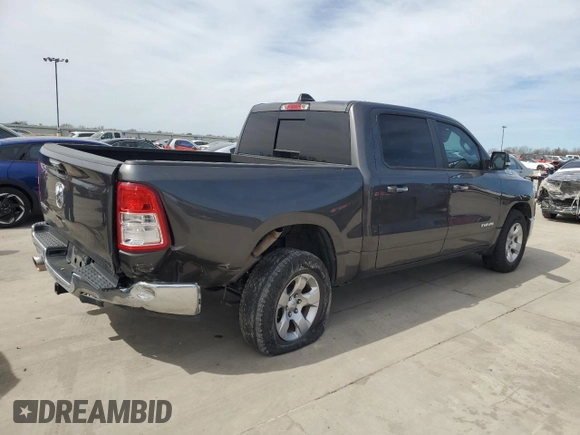 2019 Ram 1500 Big Horn z VIN 1C6RREFT0KN745503, wystawiony jako Copart lot #49421075 z przebiegiem 124 488 mil mil oraz Szkoda całkowita • Salvage title. Historia ofert i sprzedaży dostępna na DreamBid. Obrazek 3.