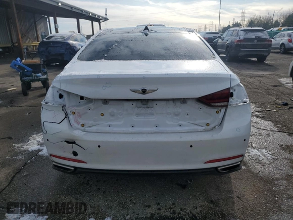 2015 Hyundai Genesis 3.8L with VIN KMHGN4JE8FU097477, listed as a Copart auction lot 51654155 with 74,358 mi miles and Salvage Title. Bid and sale history available at carsss.com. Image 6.