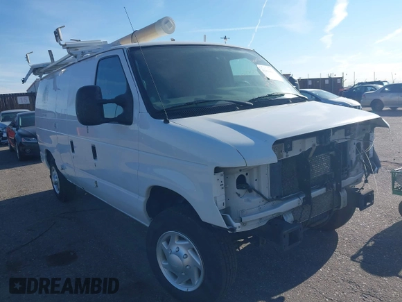 2012 Ford Econoline Cargo Commercial with VIN 1FTNE1EW3CDB06188, listed as a IAAI auction lot 40328803 with 138,502 mi miles and . Bid and sale history available at DreamBid. Image 1.