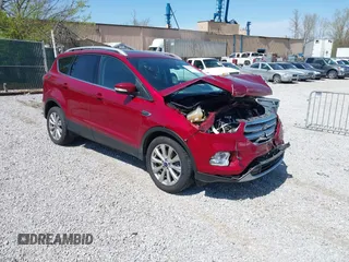 2017 Ford Escape Titanium with VIN 1FMCU0J93HUB20552, listed as a IAAI auction lot 41994433 with 55,772 mi miles. Bid and sale history available at carsss.com. Image 1.