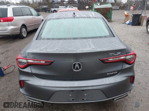2021 Acura TLX w/Advance Package with VIN 19UUB6F62MA005535, listed as a IAAI auction lot 41913399 with 29,037 mi miles. Bid and sale history available at carsss.com. Image 16.