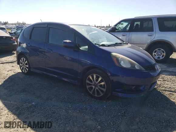 2013 Honda Fit Sport with VIN JHMGE8H57DC072654, listed as a Copart auction lot 48356135 with 82,557 mi miles and Salvage Title. Bid and sale history available at carsss.com. Image 4.