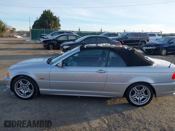 2001 BMW 3 Series 330Ci with VIN WBABS53421JU82591, listed as a IAAI auction lot 41277310 with 99,109 mi miles. Bid and sale history available at carsss.com. Image 14.