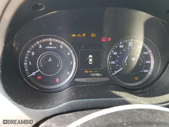 2015 Hyundai Azera Limited with VIN KMHFH4JG0FA480156, listed as a Copart auction lot 76272794 with 113,156 mi miles and Salvage Title. Bid and sale history available at carsss.com. Image 9.