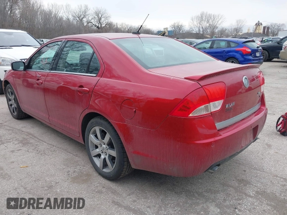 2010 Mercury Milan Premier with VIN 3MEHM0JG8AR642291, listed as a IAAI auction lot 41820053 with 125,612 mi miles. Bid and sale history available at carsss.com. Image 3.