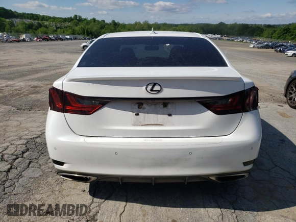 2014 Lexus GS 350 with VIN JTHCE1BLXE5022026, listed as a Copart auction lot 57058305 with 228,460 mi miles and Salvage title. Bid and sale history available at DreamBid. Image 6.