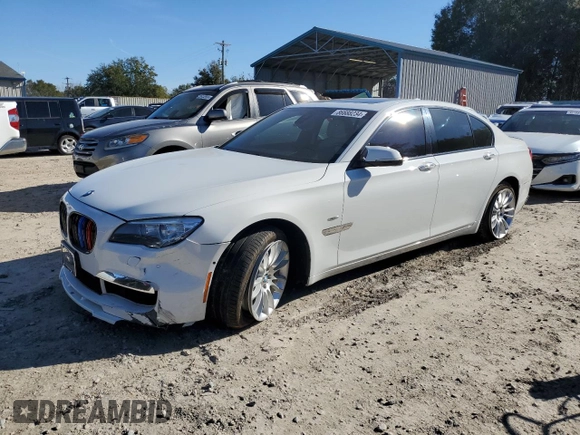 2013 BMW 7 Series 740i with VIN WBAYA6C51DD143366, listed as a Copart auction lot 86688234 with 79,326 mi miles and Salvage Title. Bid and sale history available at carsss.com. Image 1.