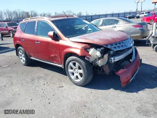 2006 Nissan Murano SL with VIN JN8AZ08W56W532907, listed as a IAAI auction lot 41752729 with 155,320 mi miles. Bid and sale history available at carsss.com. Image 1.