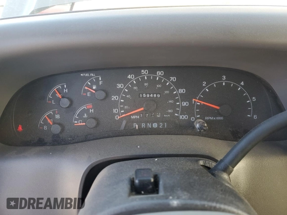 2001 Ford Super Duty F-250 XL with VIN 1FTNW21S11EB85907, listed as a Copart auction lot 82637054 with 159,489 mi miles and Salvage Title. Bid and sale history available at carsss.com. Image 9.