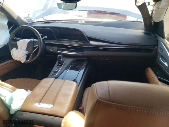 2022 Cadillac Escalade Premium Luxury with VIN 1GYS3CKL1NR172334, listed as a Copart auction lot 87058984 with 0 mi miles and Salvage Title. Bid and sale history available at carsss.com. Image 8.