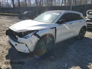 2021 Infiniti QX50 Luxe with VIN 3PCAJ5BB9MF121288, listed as a Copart auction lot 50783525 with 86,348 mi miles and Salvage Title. Bid and sale history available at DreamBid. Image 1.