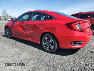 2019 Honda Civic Sedan LX with VIN 2HGFC2F62KH598469, listed as a Copart auction lot 49850515 with 74,192 mi miles and Salvage Title. Bid and sale history available at carsss.com. Image 2.