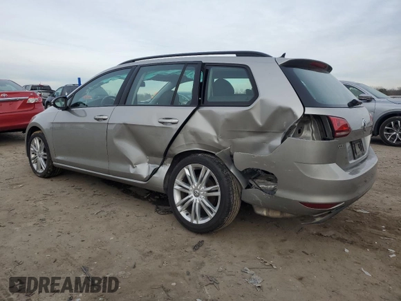 2017 Volkswagen Golf SportWagen S with VIN 3VWA17AU2HM504602, listed as a Copart auction lot 42022215 with 317,837 mi miles and Salvage Title. Bid and sale history available at carsss.com. Image 2.