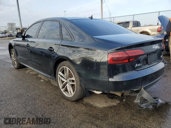 2017 Audi A8 L Sport with VIN WAU43AFD3HN016648, listed as a Copart auction lot 52583745 with 148,562 mi miles and Clean Title. Bid and sale history available at carsss.com. Image 2.