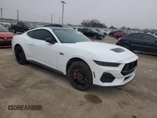 2024 Ford Mustang GT with VIN 1FA6P8CF9R5411164, listed as a Copart auction lot 43802615 with Not provided miles and Salvage title. Bid and sale history available at DreamBid. Image 4.