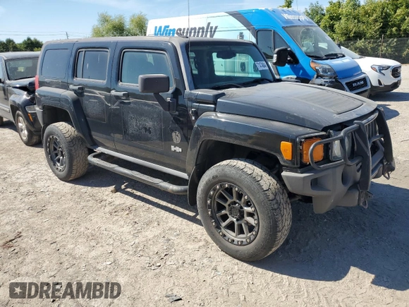 2007 Hummer H3 SUV with VIN 5GTDN13E978156672, listed as a Copart auction lot 71474844 with 191,547 mi miles and Salvage Title. Bid and sale history available at carsss.com. Image 4.