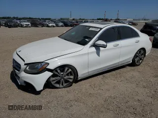 2018 Mercedes-Benz C 300 with VIN 55SWF4JB3JU254304, listed as a Copart auction lot 52410495 with 117,670 mi miles and Salvage title. Bid and sale history available at DreamBid. Image 1.