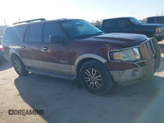 2007 Ford Expedition EL Eddie Bauer with VIN 1FMFK17577LA19340, listed as a IAAI auction lot 41743001 with 218,768 mi miles. Bid and sale history available at carsss.com. Image 1.