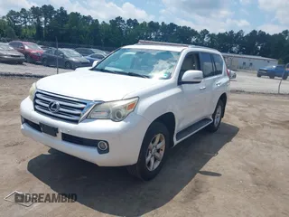 2011 Lexus GX 460 with VIN JTJBM7FX4B5034021, listed as a IAAI auction lot 42643644 with 176,604 mi miles and . Bid and sale history available at DreamBid. Image 2.