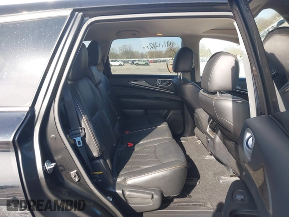 2015 Infiniti QX60 with VIN 5N1AL0MM9FC508107, listed as a IAAI auction lot 41918441 with 141,418 mi miles. Bid and sale history available at carsss.com. Image 8.