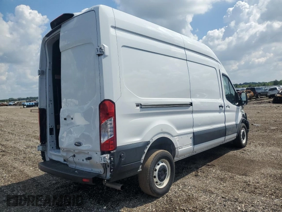 2023 Ford Transit Cargo with VIN 1FTBR1X87PKB07660, listed as a Copart auction lot 63852975 with 37,357 mi miles and Salvage title. Bid and sale history available at DreamBid. Image 3.