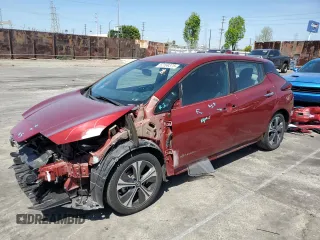 2018 Nissan LEAF SV z VIN 1N4AZ1CP7JC307812, wystawiony jako Copart lot #52169375 z przebiegiem 64 756 mil mil oraz Szkoda całkowita • Salvage title. Historia ofert i sprzedaży dostępna na DreamBid. Obrazek 1.