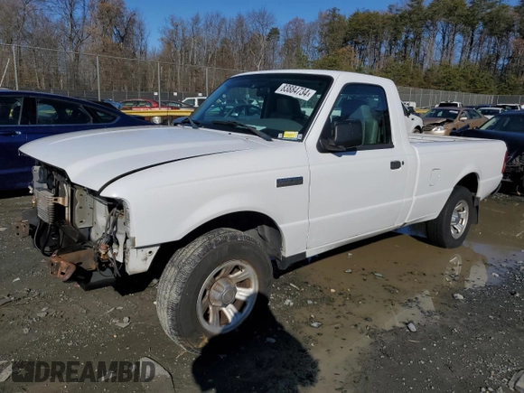 2007 Ford Ranger XL Fleet with VIN 1FTYR10E57PA66670, listed as a Copart auction lot 83884734 with 171,282 mi miles and Salvage Title. Bid and sale history available at carsss.com. Image 1.