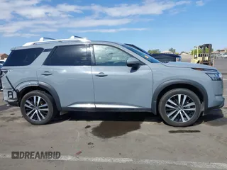 2023 Nissan Pathfinder Platinum with VIN 5N1DR3DH9PC248888, listed as a IAAI auction lot 41974684 with 52,609 mi miles and . Bid and sale history available at DreamBid. Image 14.