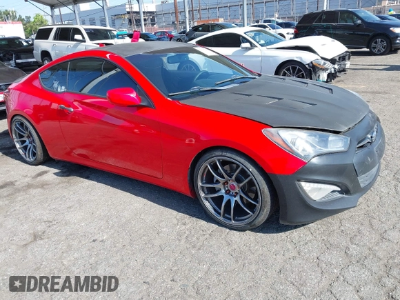 2014 Hyundai Genesis Coupe 2.0T with VIN KMHHT6KD0EU116078, listed as a IAAI auction lot 42396205 with 138,996 mi miles and . Bid and sale history available at DreamBid. Image 1.