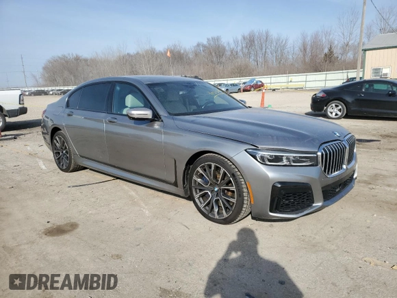 2020 BMW 7 Series 750i xDrive with VIN WBA7U2C05LGJ59633, listed as a Copart auction lot 48515895 with 73,454 mi miles and Clean Title. Bid and sale history available at carsss.com. Image 4.