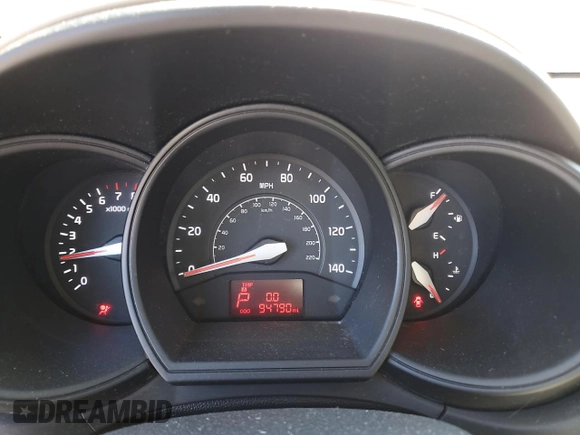 2014 Kia Rio LX with VIN KNADM4A32E6385200, listed as a Copart auction lot 52072335 with 94,790 mi miles and Salvage Title. Bid and sale history available at DreamBid. Image 9.