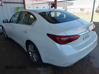 2019 Infiniti Q50 3.0t LUXE with VIN JN1EV7AP4KM513651, listed as a IAAI auction lot 41357173 with 77,485 mi miles. Bid and sale history available at carsss.com. Image 3.