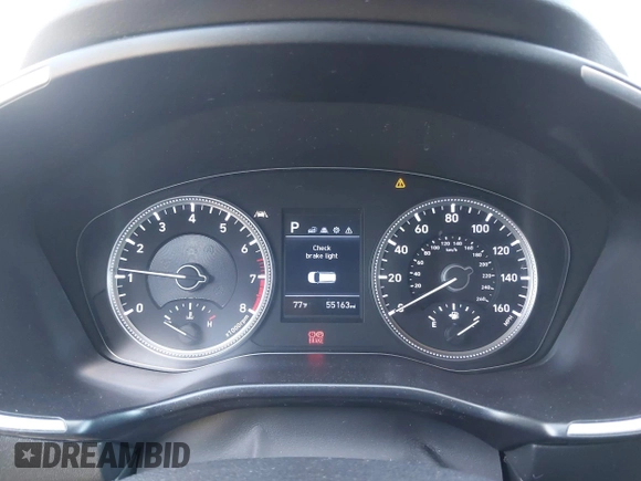2019 Hyundai Santa Fe SE with VIN 5NMS2CAD0KH098259, listed as a IAAI auction lot 42075356 with 55,163 mi miles and . Bid and sale history available at DreamBid. Image 7.